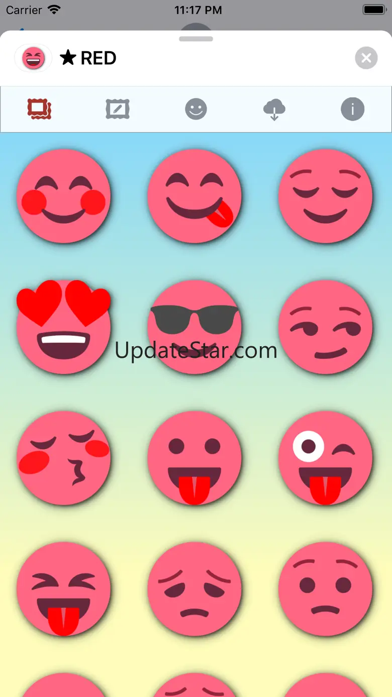 RED Emoji • Stickers 2023.1