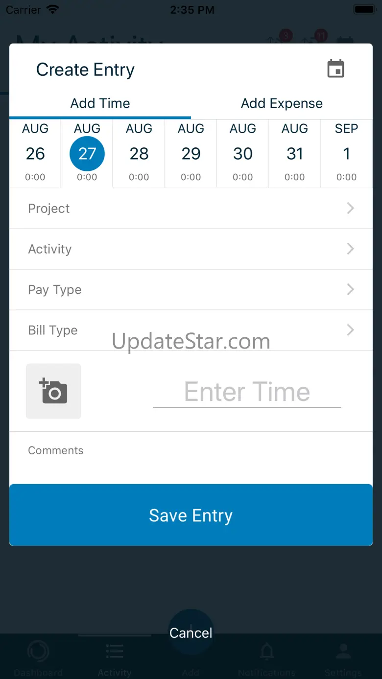 Journyx Mobile 12.6.2