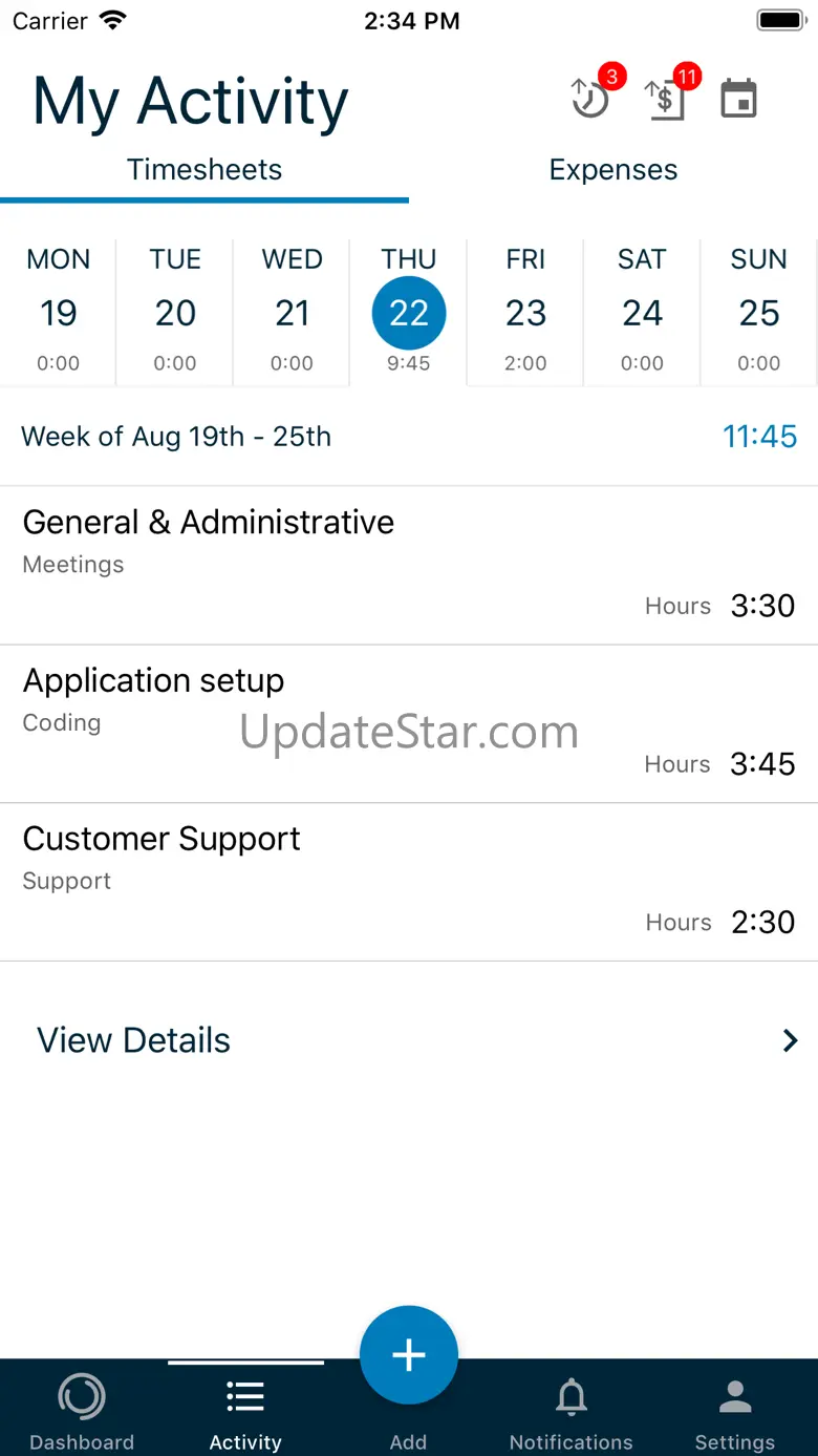Journyx Mobile 12.6.2