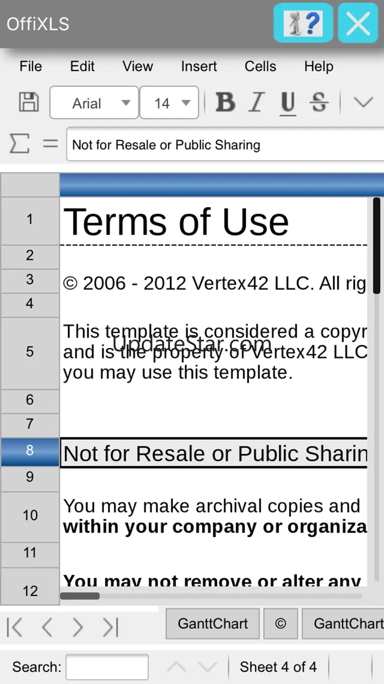 OffiXLS spreadsheet editor 2.7