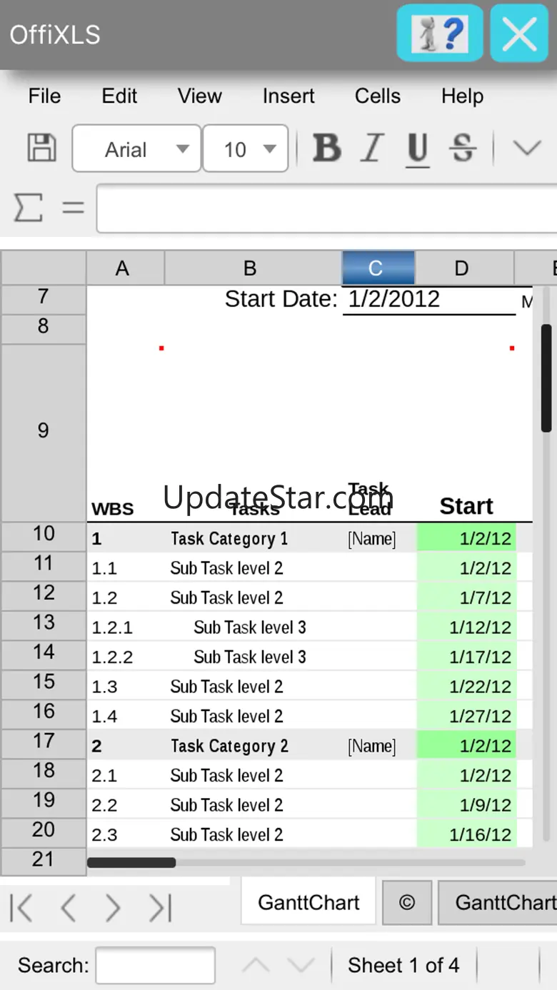 OffiXLS spreadsheet editor 2.7