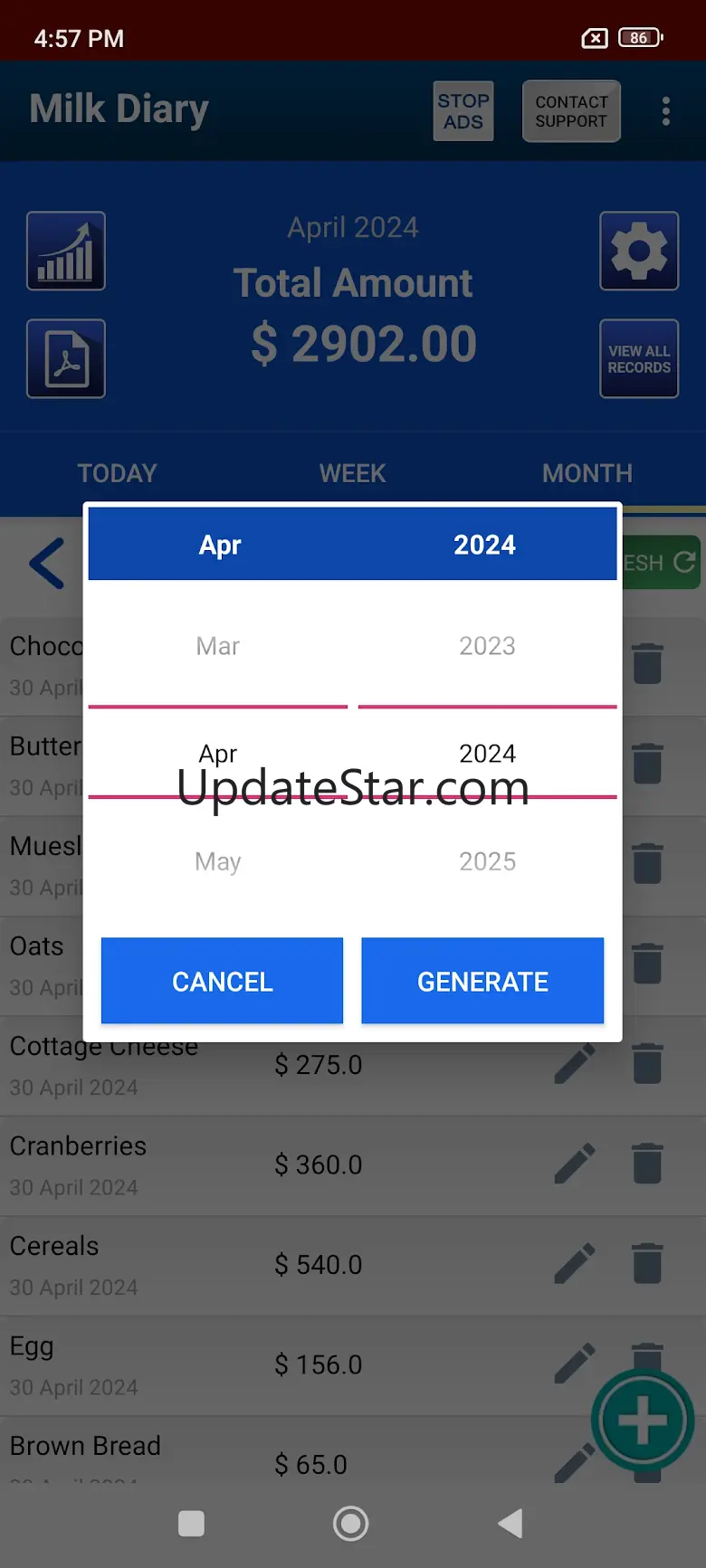 Milk Diary & Daily Grocery 1.9