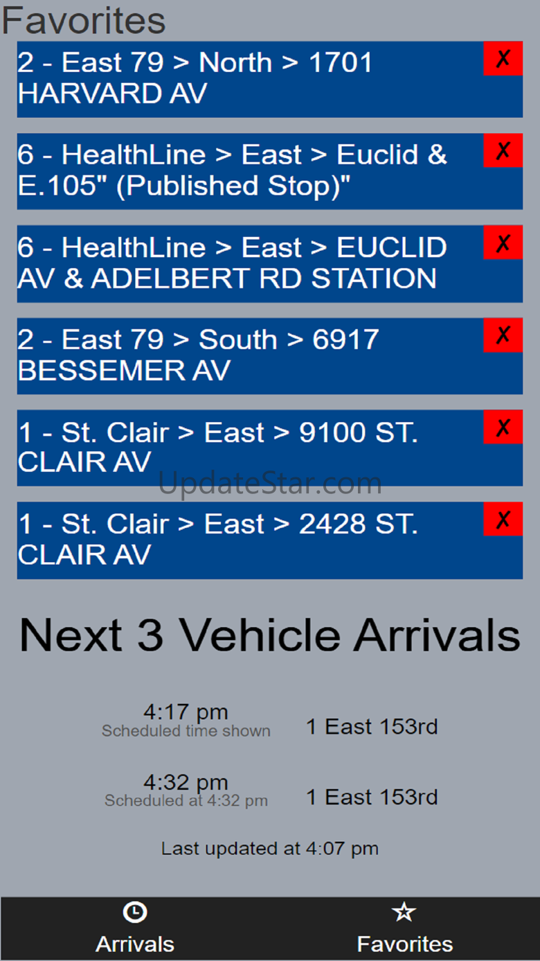 Cleveland RTA Bus Tracker 2.1