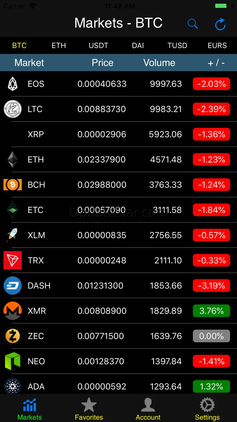 Mobile HitBTC 1.8