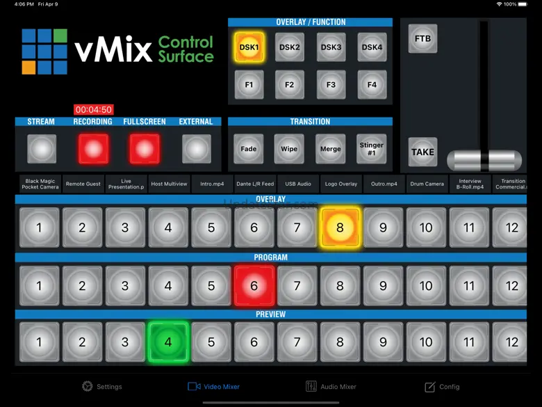 vMix Virtual Control Surface 4.2