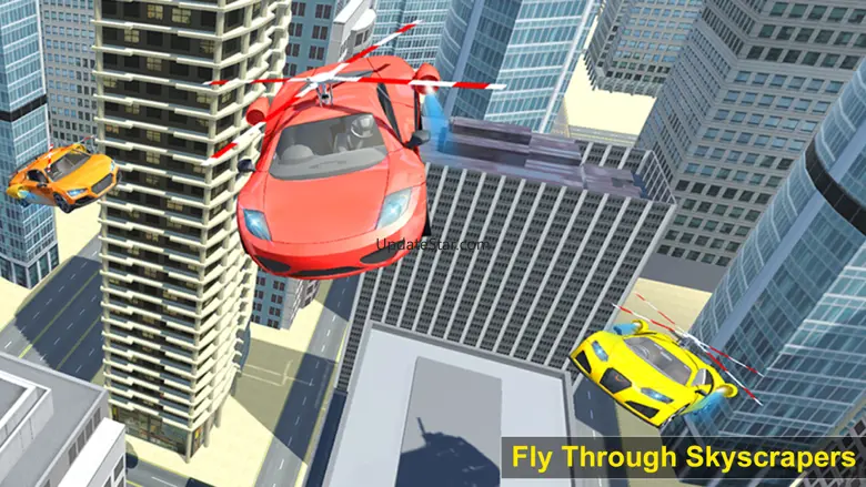 Flying Helicopter Car: Futuristic Autopilot Flight 2.1