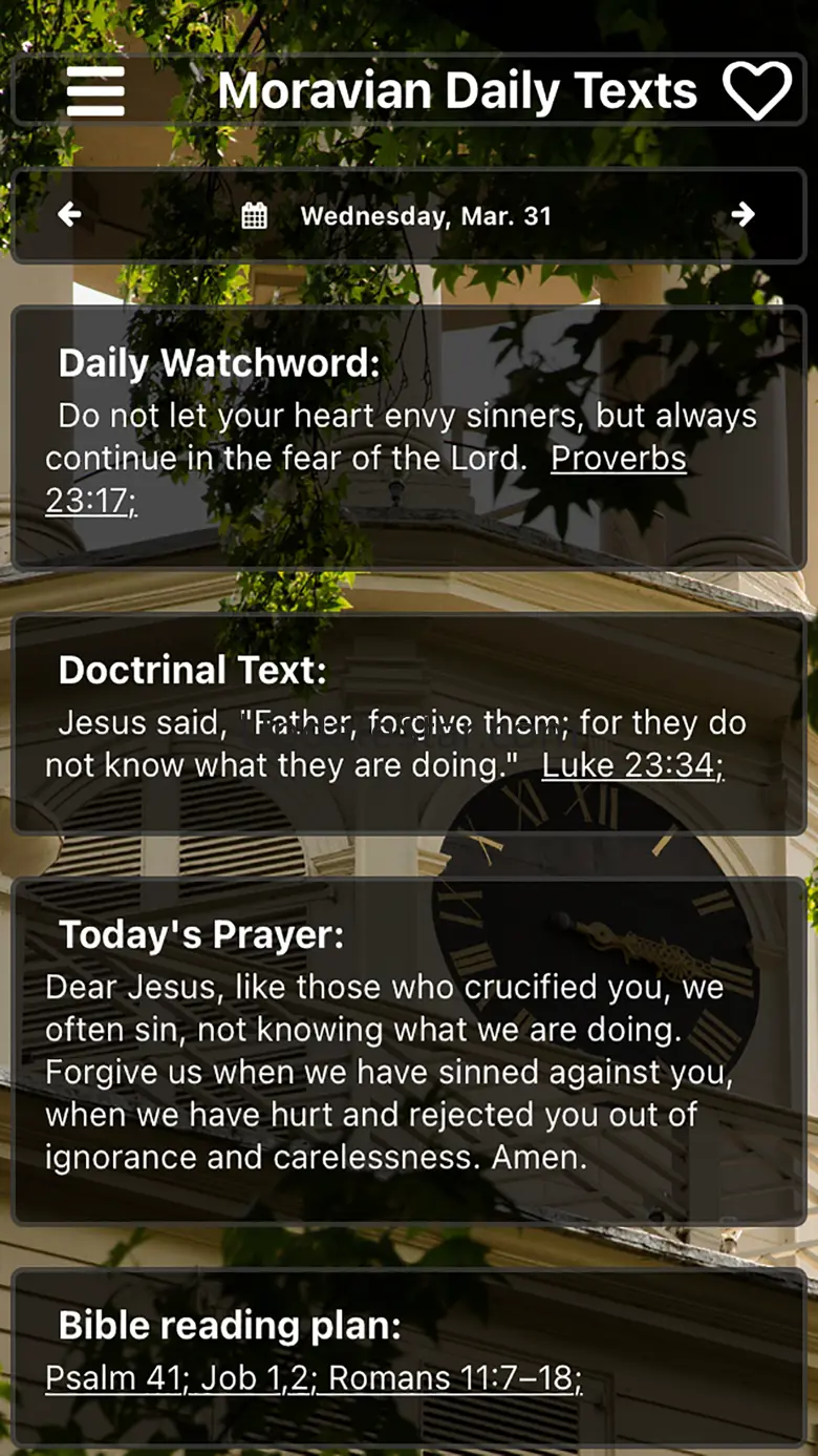 Moravian Daily Texts 2024 1.5