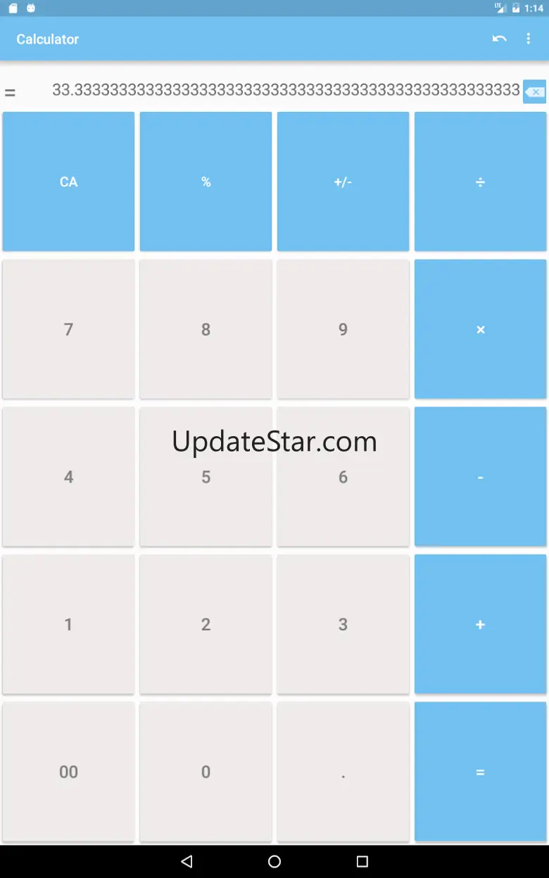 Calculator with many digit 1.9.21