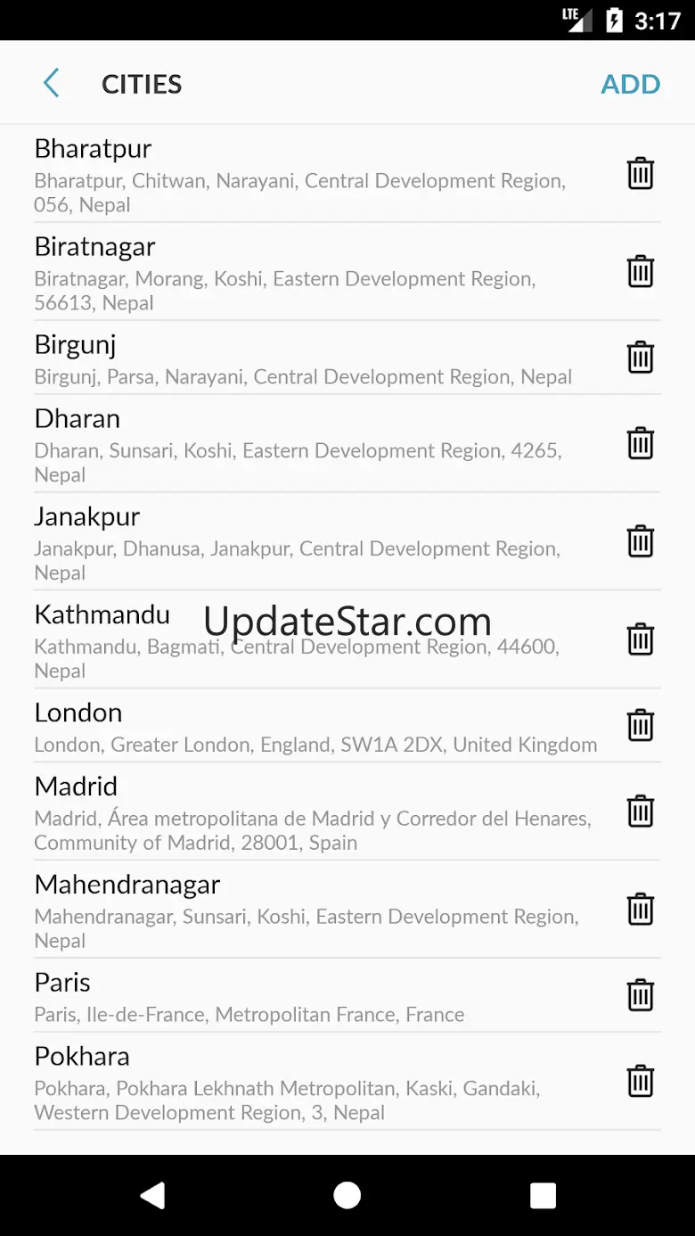 Nepal weather 1.6.5