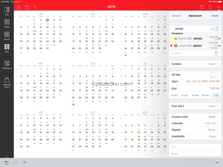 WeekCal iPad Fully Unlocked 12.4