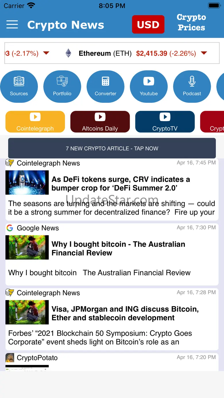 Bitcoin & Crypto World News 3.2.0
