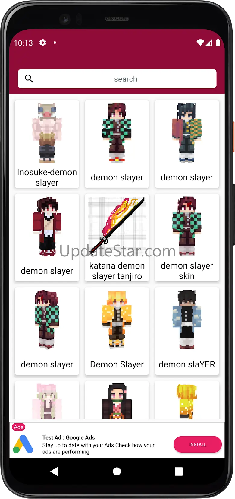 Skin de Demon Slayer Minecraft 4.0