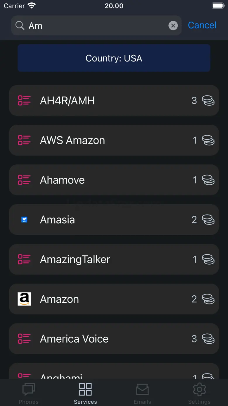 SMS & Email: Confirm 1.7.7