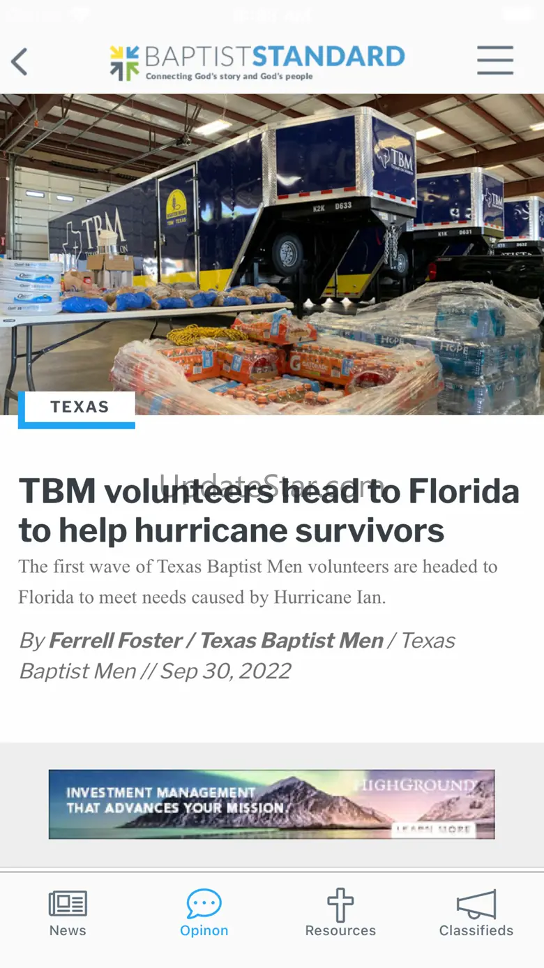 Baptist Standard 2.0.1