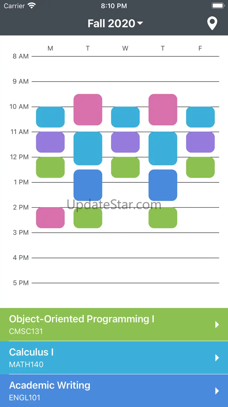 Terp Schedule 2.12