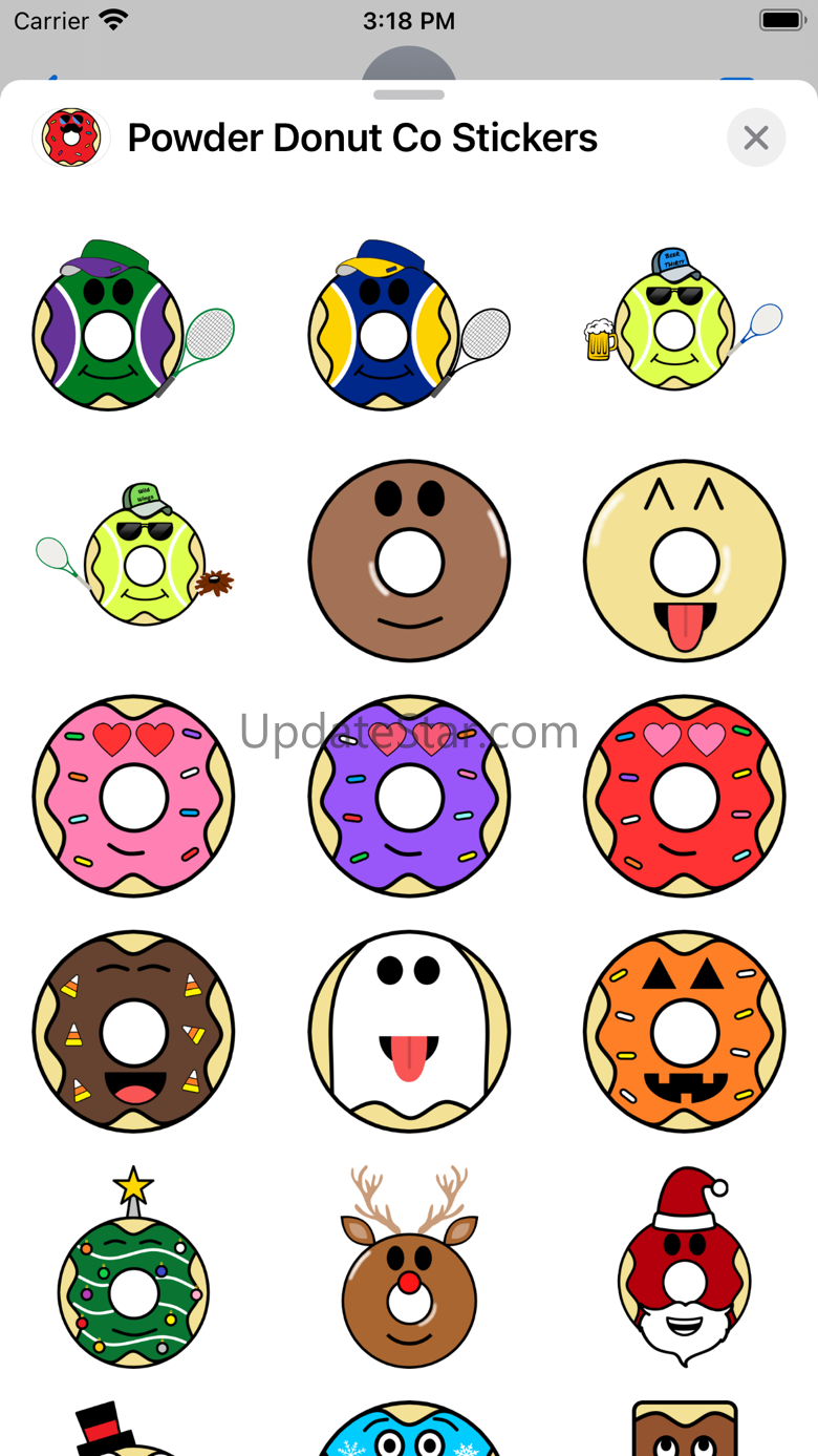 Powder Donut Co Stickers 1.6