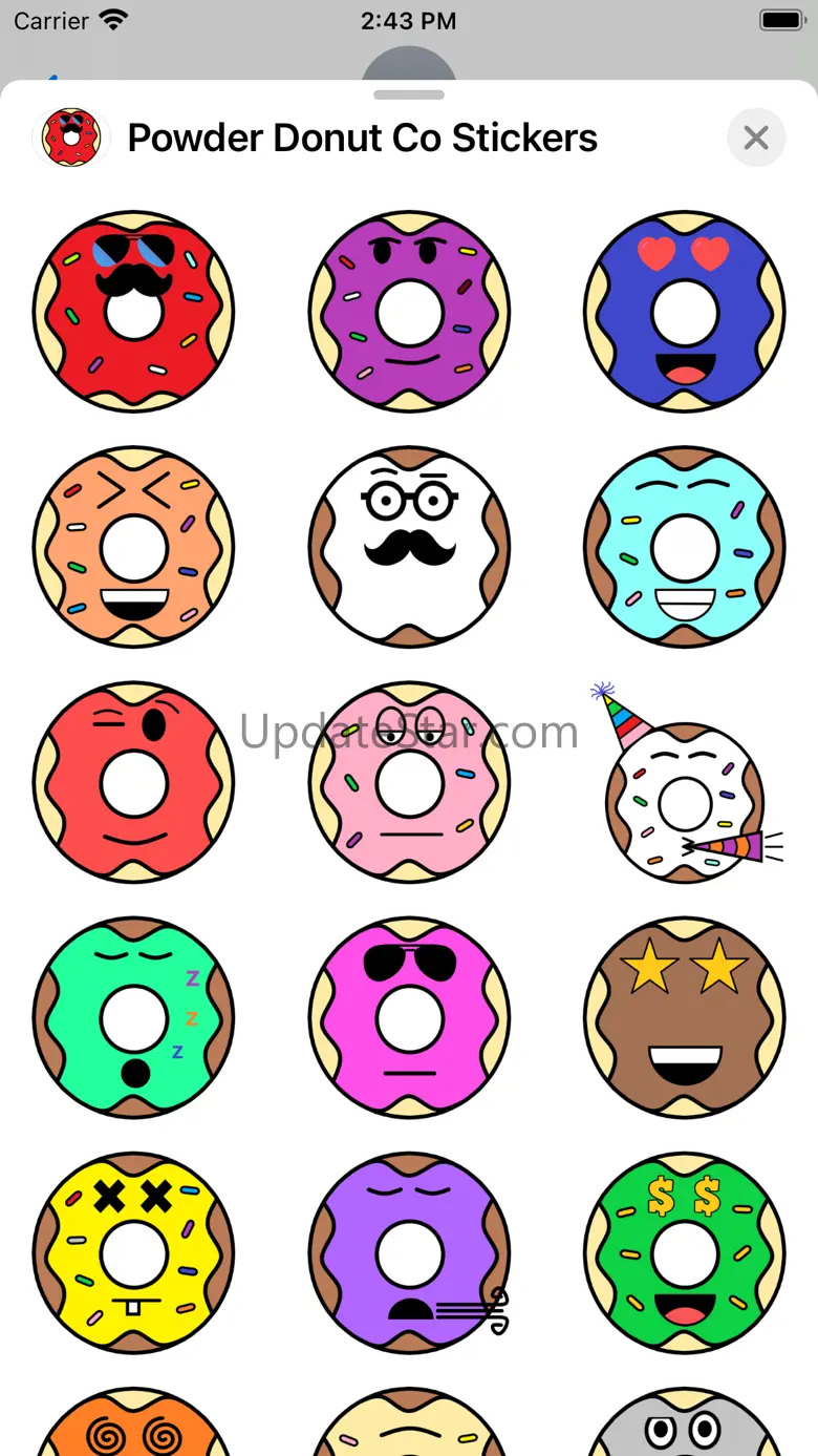 Powder Donut Co Stickers 1.6