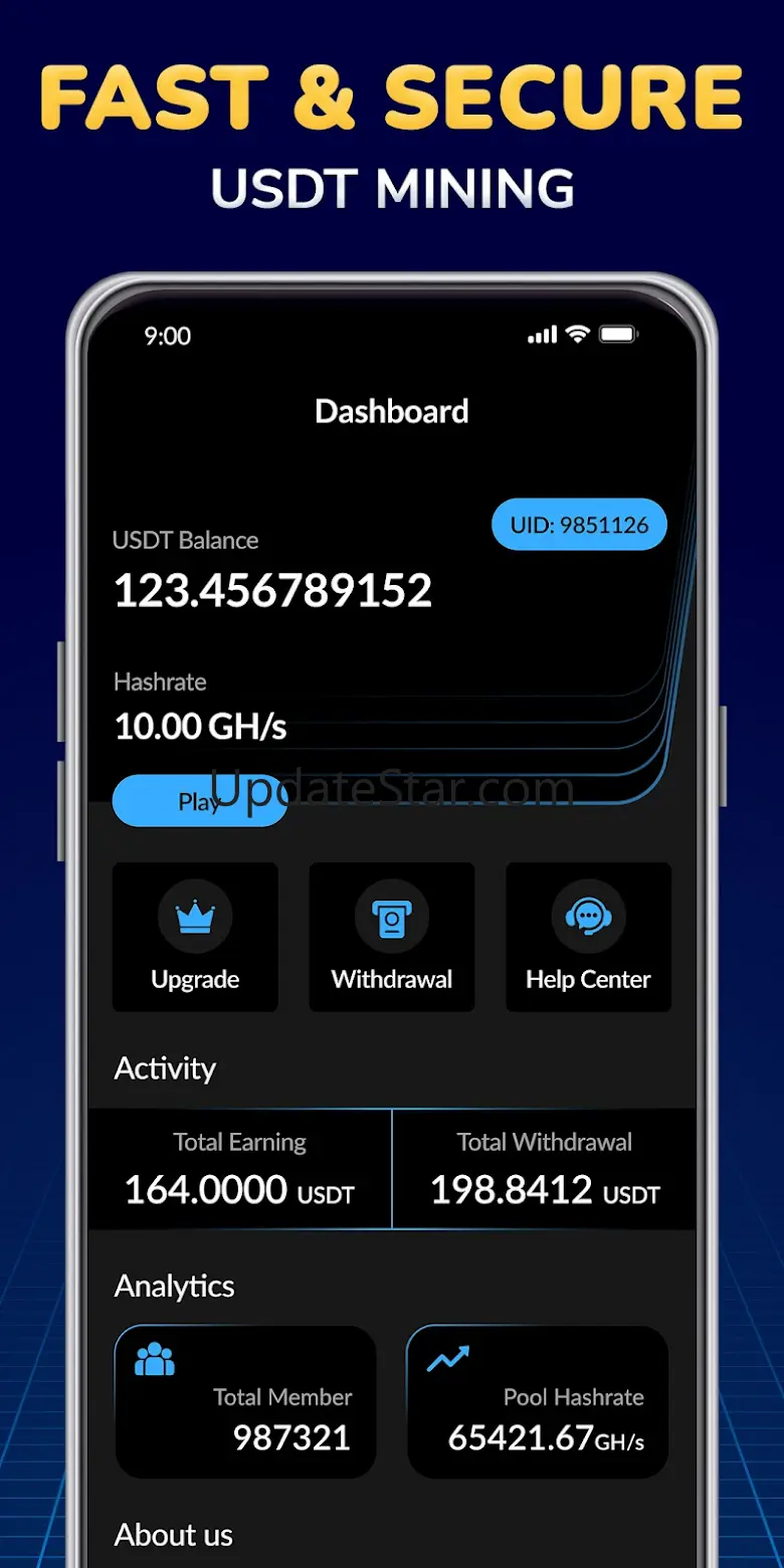 USDT Mining, Crypto USDT Miner 11.0