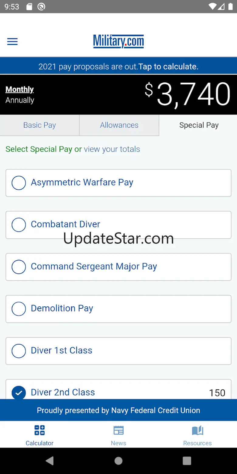 Military Pay by Military.com 2.0.12