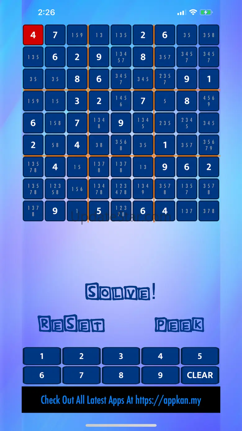 Sudoku Puzzle Solver 1.1