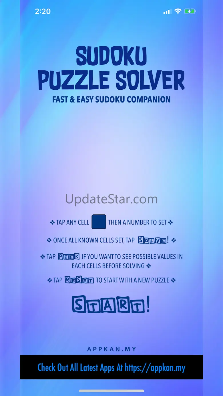 Sudoku Puzzle Solver 1.1