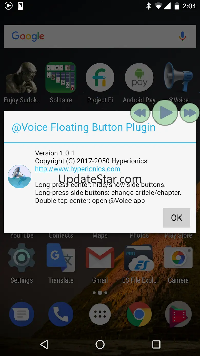 @Voice Floating Button Plugin 1.3.1