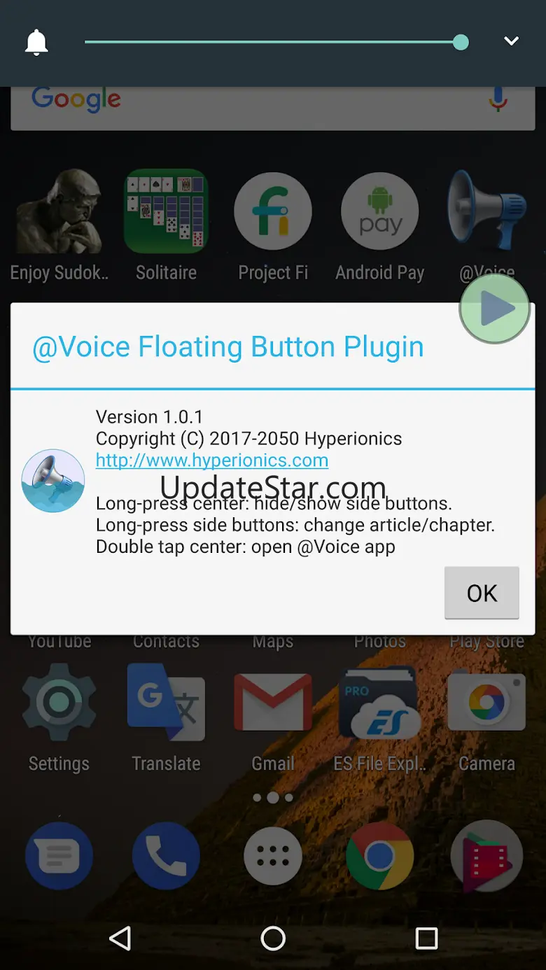 @Voice Floating Button Plugin 1.3.1