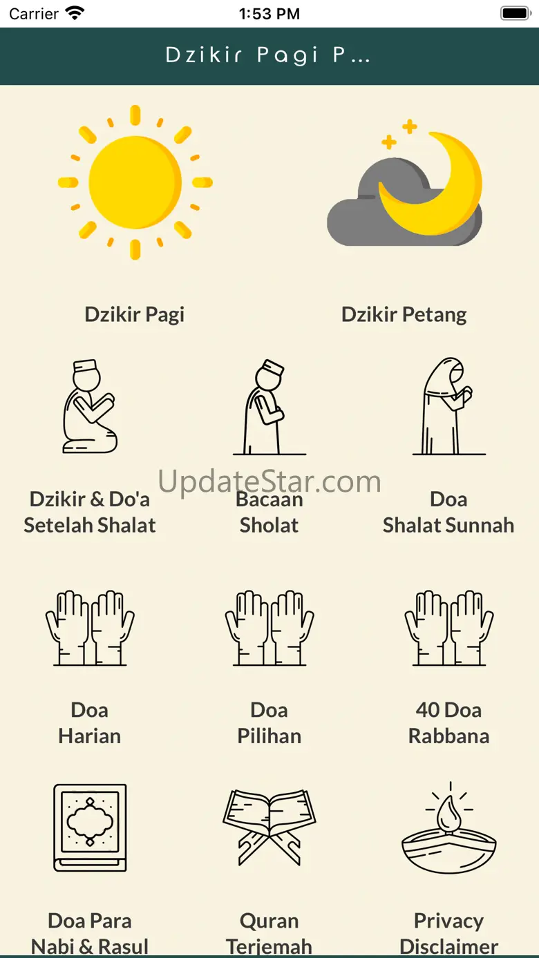 Dzikir Pagi Petang dan Audio 1.1