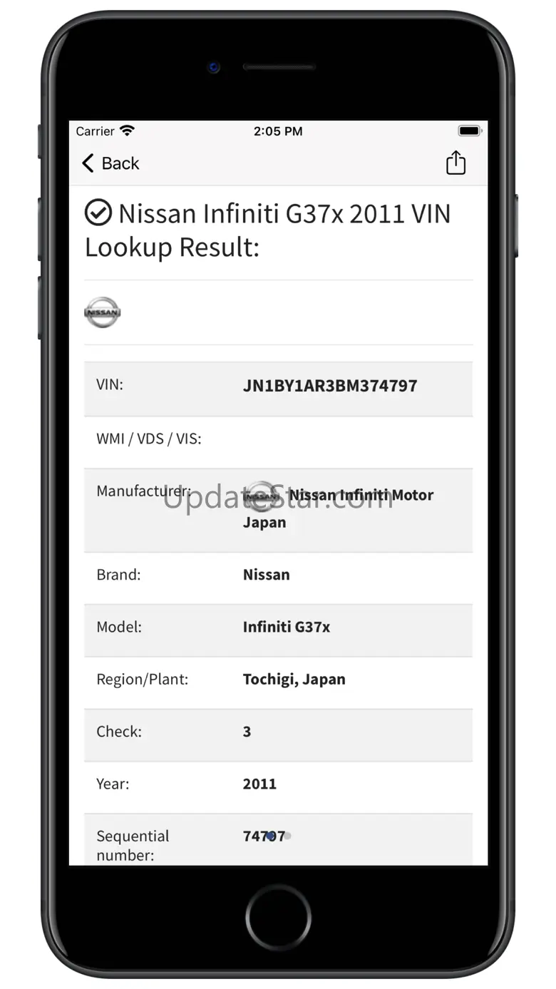 VIN info 1.1.0