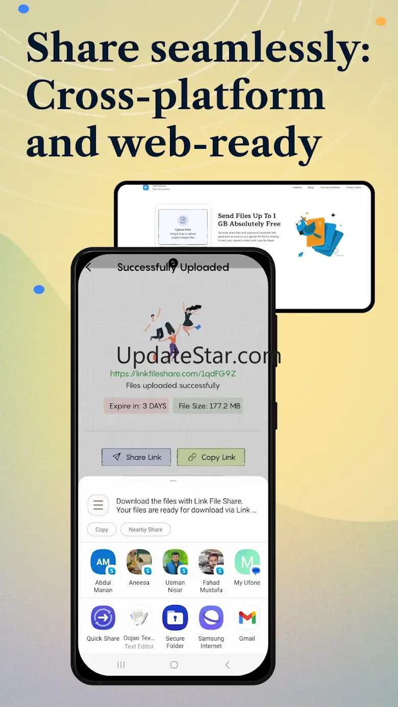 LinkFileShare: Send via link 2.4.0