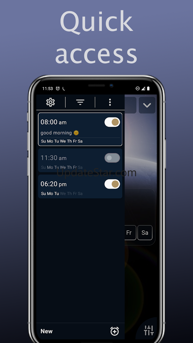 Alarm clock with big buttons 2.0.9