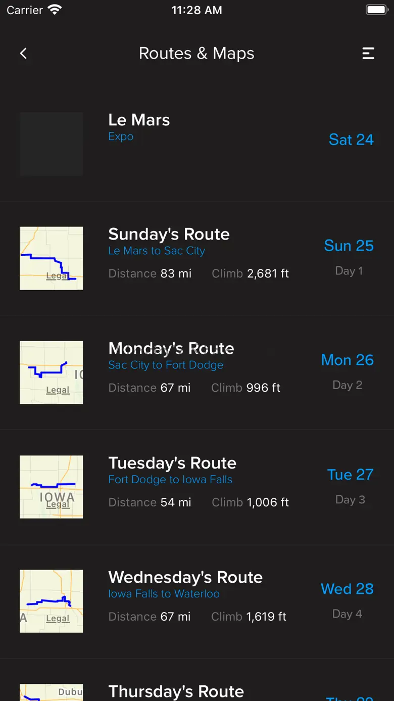 Ragbrai Rider Helper App 1.07
