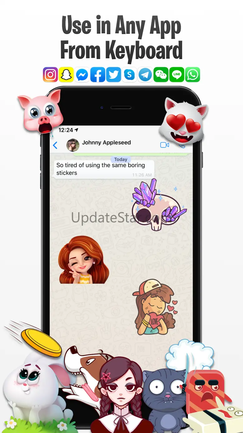Moji™ Stickers Pics Text Mood 1.1