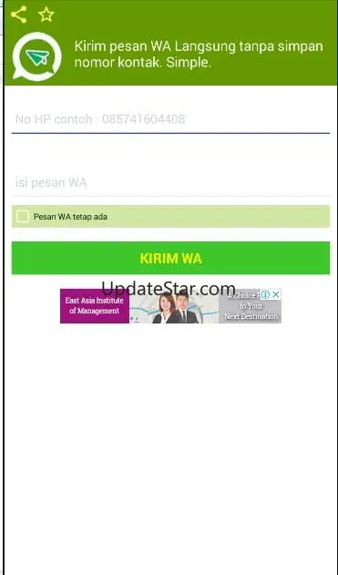 WA Langsung - Tanpa simpan nom 10.0