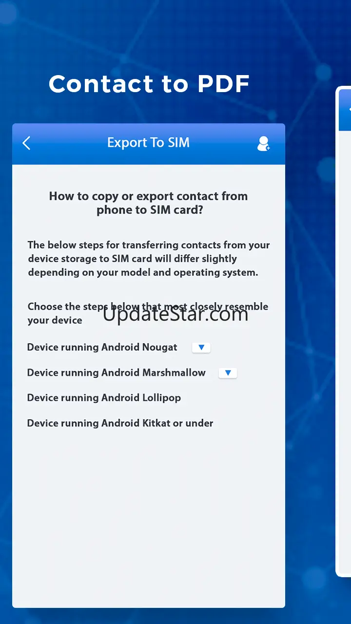 Contacts To PDF - Phone Contac 8.0