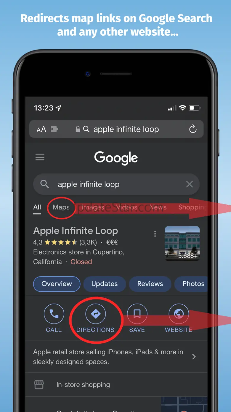 Map Redirect for Map Links 1.08
