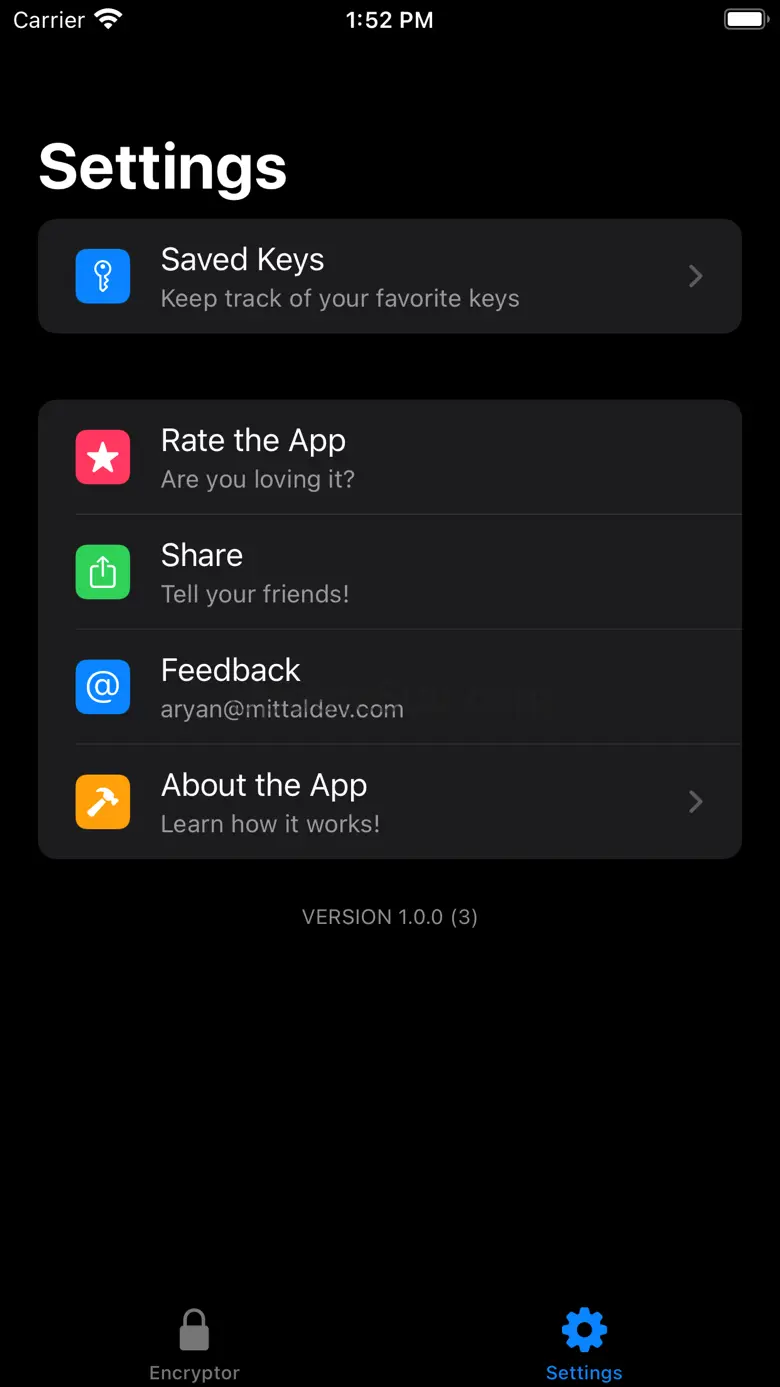 XOR - Text Encryptor 1.0.1