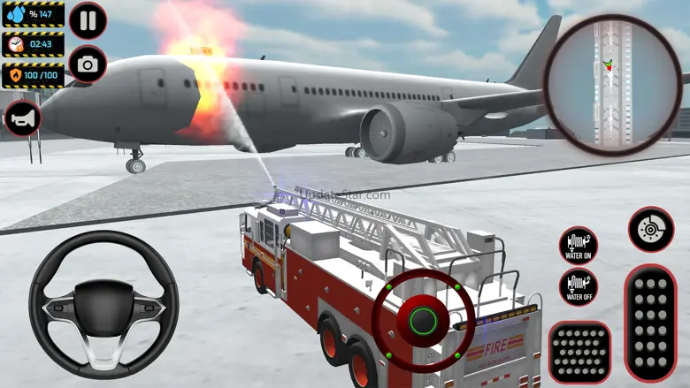 Airport Fire Truck Simulation 1.9