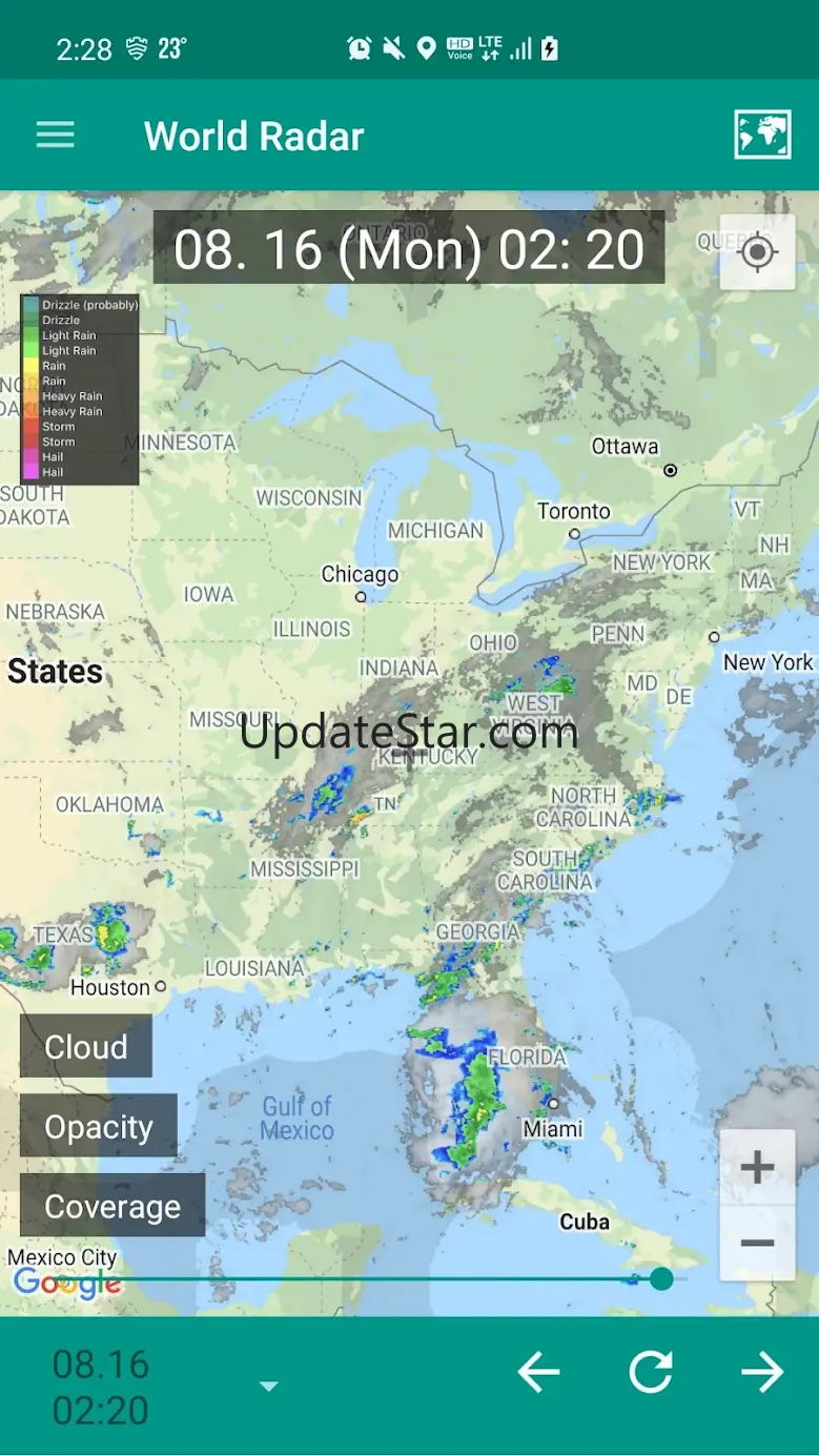 World Rain Radar 1.3.00