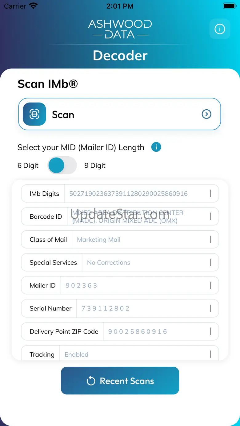 IMb Scanner App 1.03