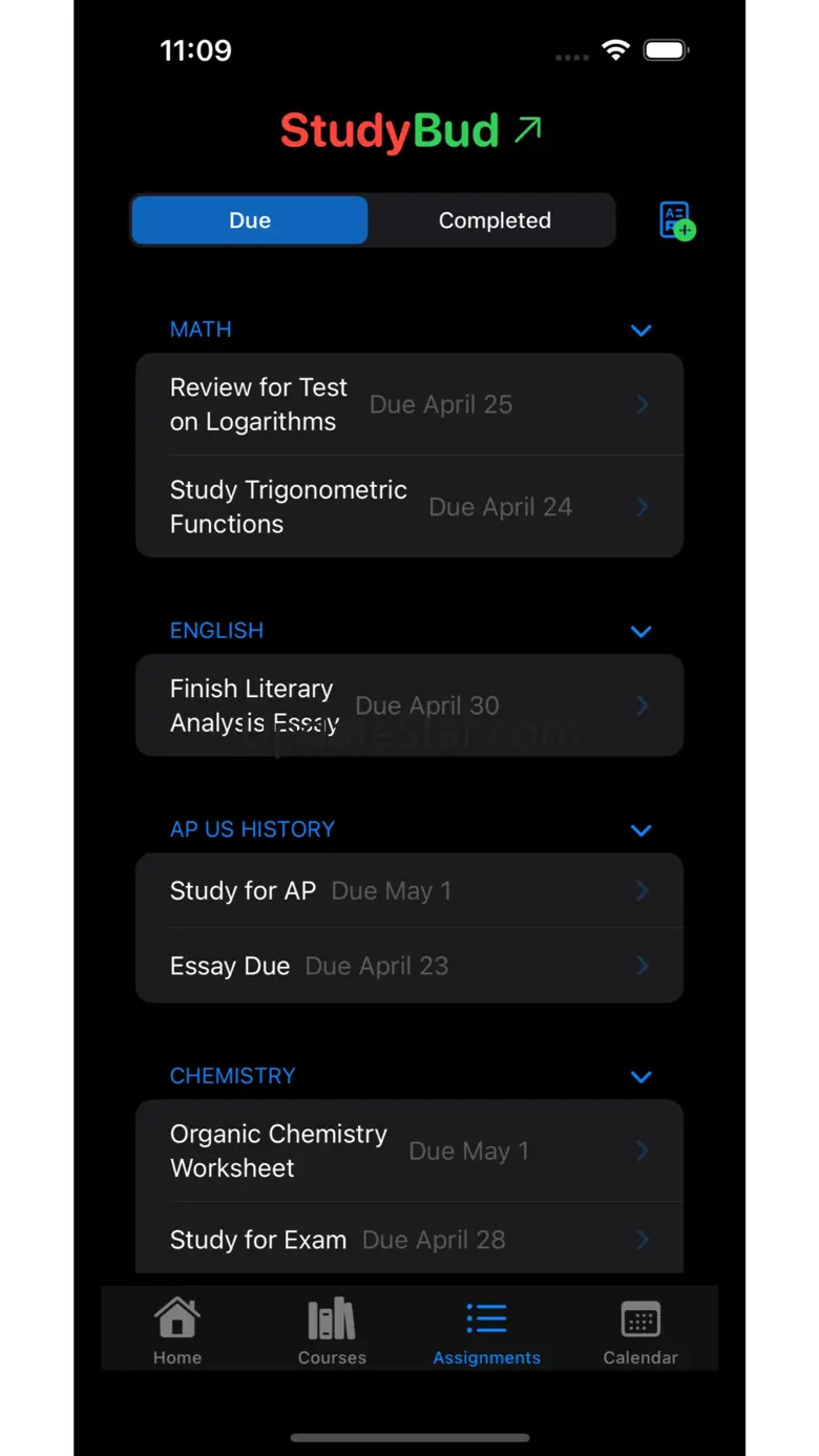 StudyBud: Assignment Tracker 1.1.1