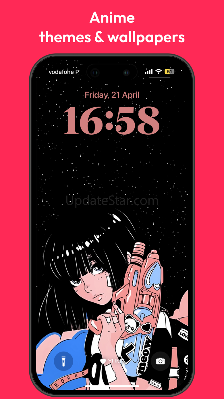 Anime widgets & themes: Yume 1.0.8