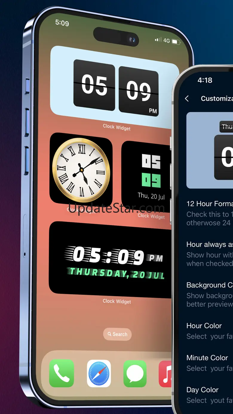 Clock Widgets - Custom Clock 1.1