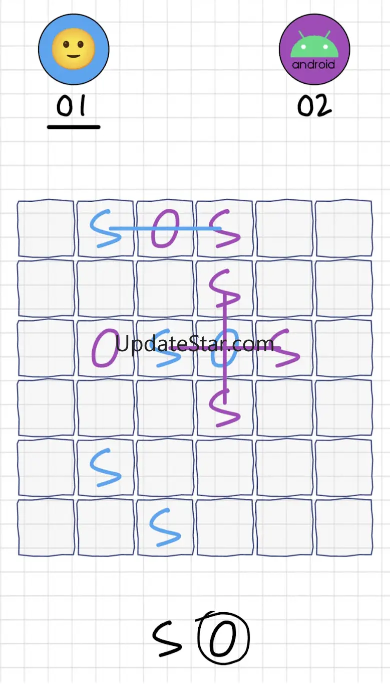 SOS Game: Pen and Paper XOX 2.8
