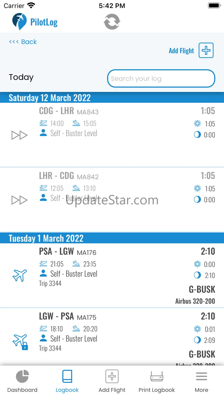PilotLog 4.5.5