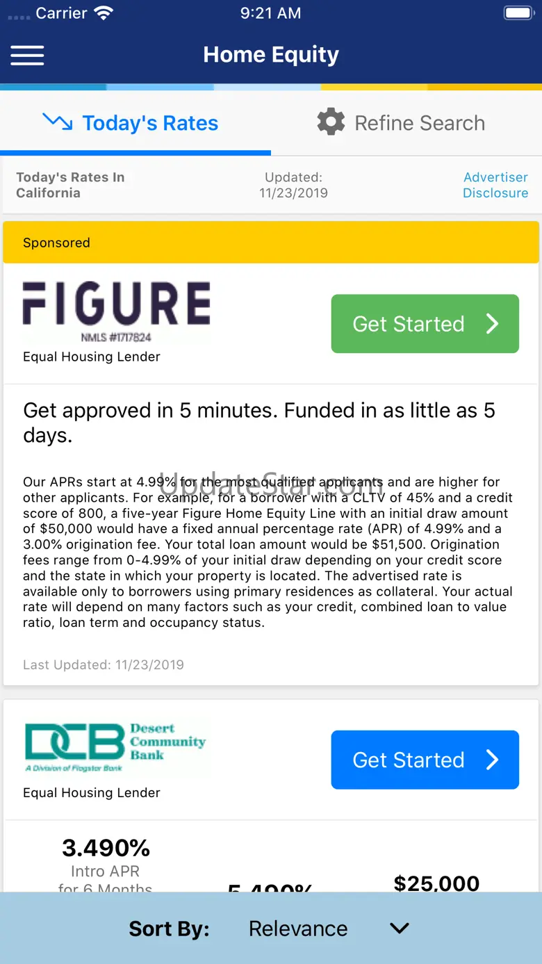 Mortgage Rates - ERATE 6.1.1