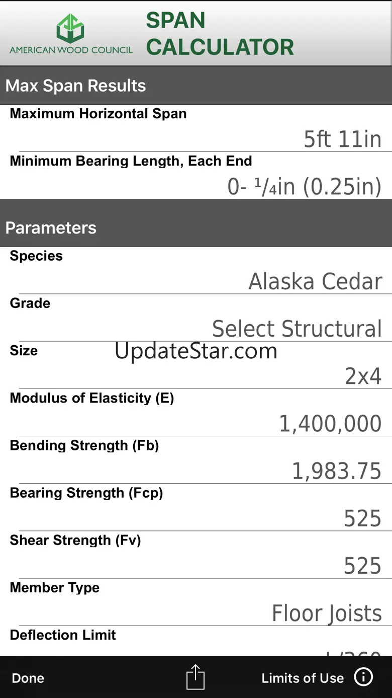 Span Calc 2.14.13