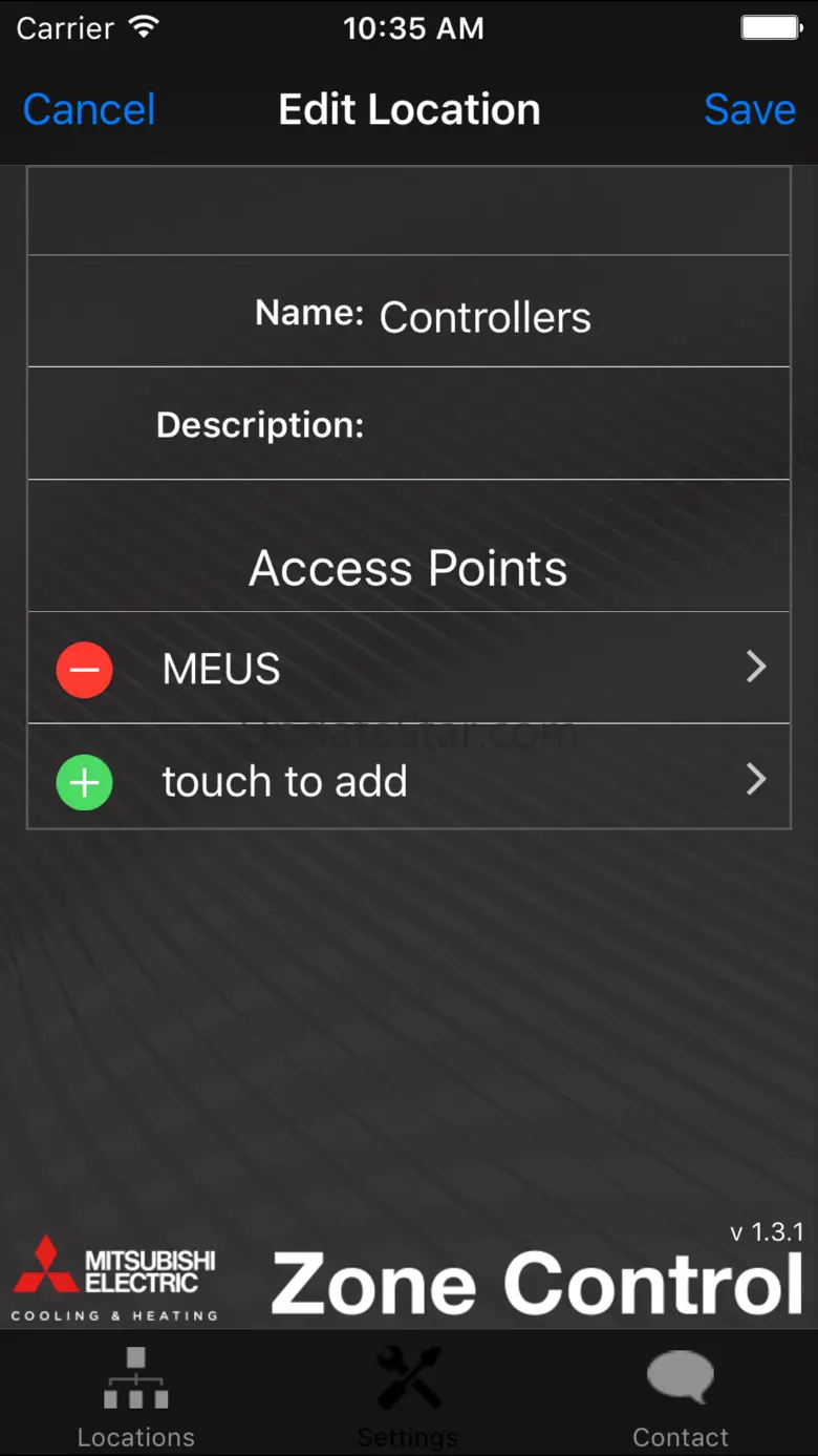Mitsubishi Electric Zone Control 1.3.0