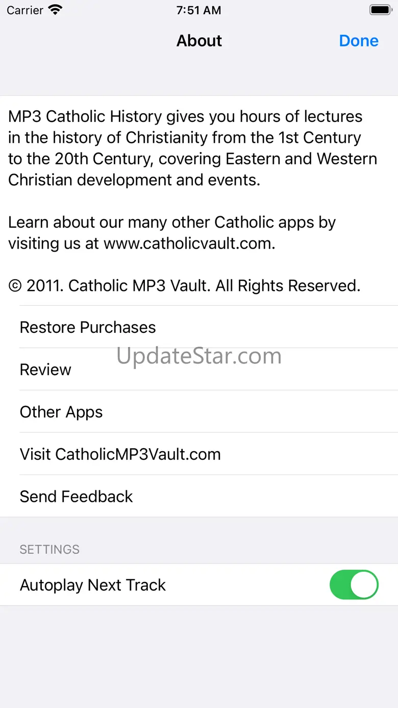 Audio Catholic History 1.6