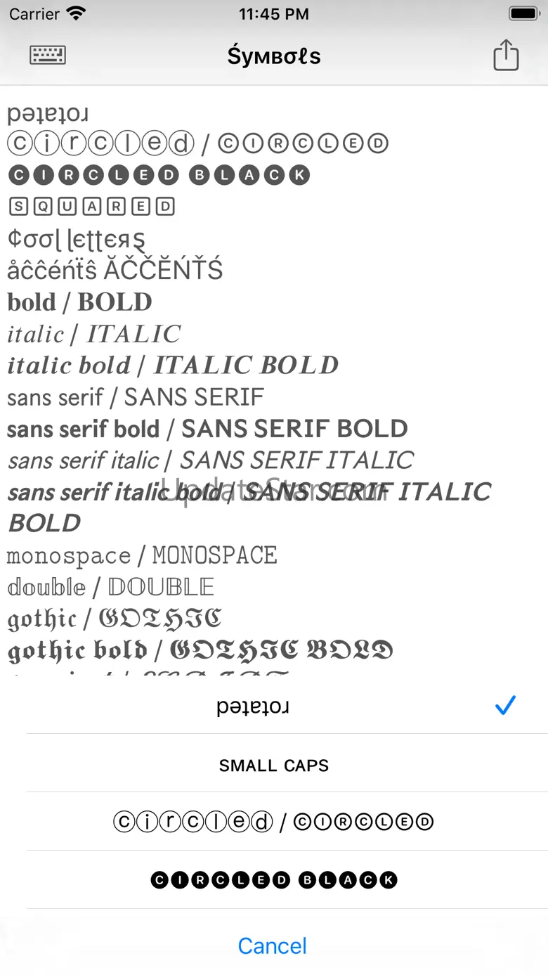 Special Symbols: Keyboards 2.1